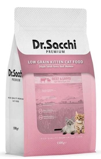 Dr.sacchi Premium Düşük Tahıllı Yavru Kedi Maması 1.5 KG | SRC: Barcode: 8690286591891